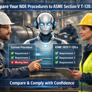 Comparison T-120.e ASME V E2025 ​